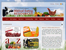 Tablet Screenshot of biblicaleating.net